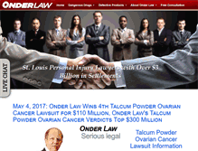 Tablet Screenshot of onderlaw.com